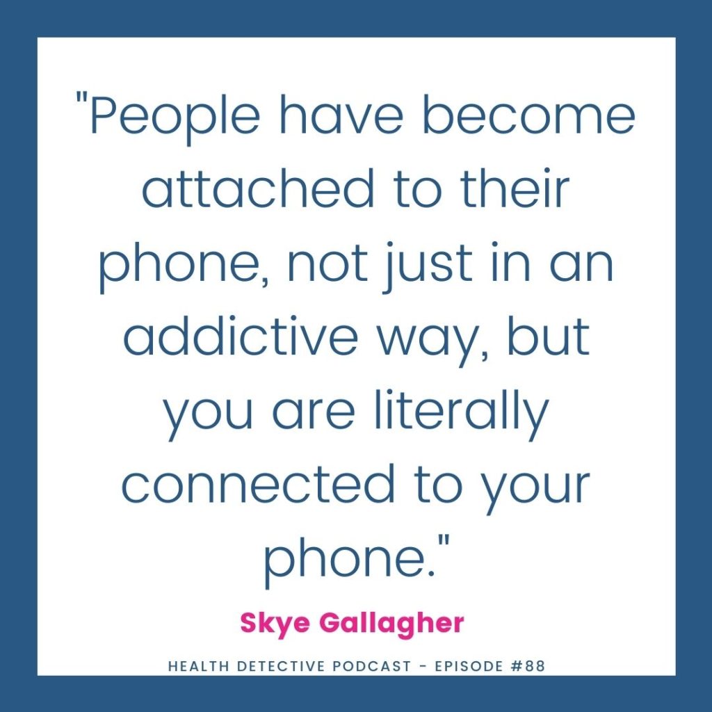 people are connected to their phones 
