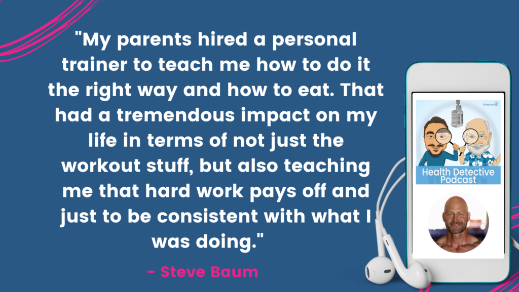 TRAINER TEACH CORRECT HEALTH CARE AND PERSISTANCE, CONSISTANCE, The Health Detective Podcast, Steve Baum