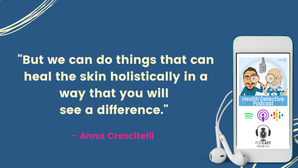 HEAL SKIN HOLISTICALLY, The Health Detective Podcast, Anna Crescitelli