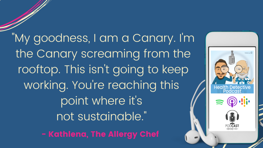 THE CANARY WARNING THAT SOCIETY CAN'T KEEP GOING THIS WAY, Kathlena the allergy chef, Health Detective Podcast
