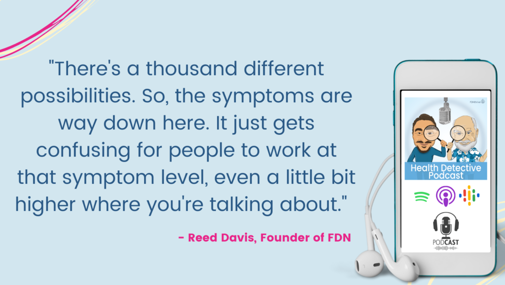 SYMPTOMS ARE FAR REMOVED FROM THE ISSUE, 100th episode, Health Detective Podcast, FDNthrive, FDN