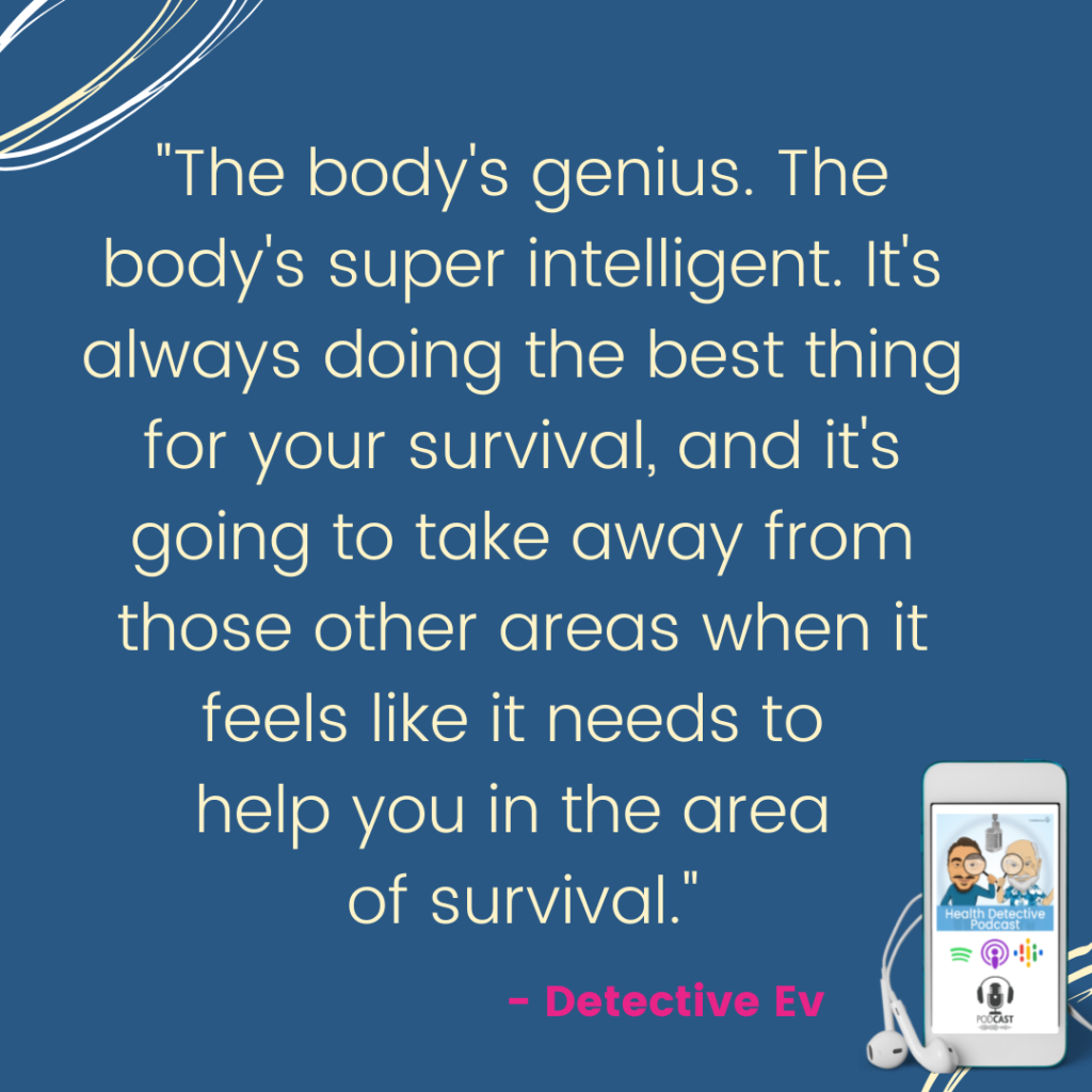 THE BODY'S FIRST PRIORITY IS SURVIVAL, FDNthrive, Health Detective Podcast