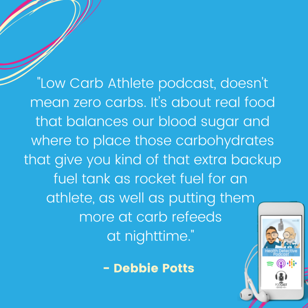 LOW CARB DOESN'T MEAN NO CARB, BACKUP FUEL TANK, CARBS, CARB REFEED, FDN, FDNthrive, Health Detective Podcast