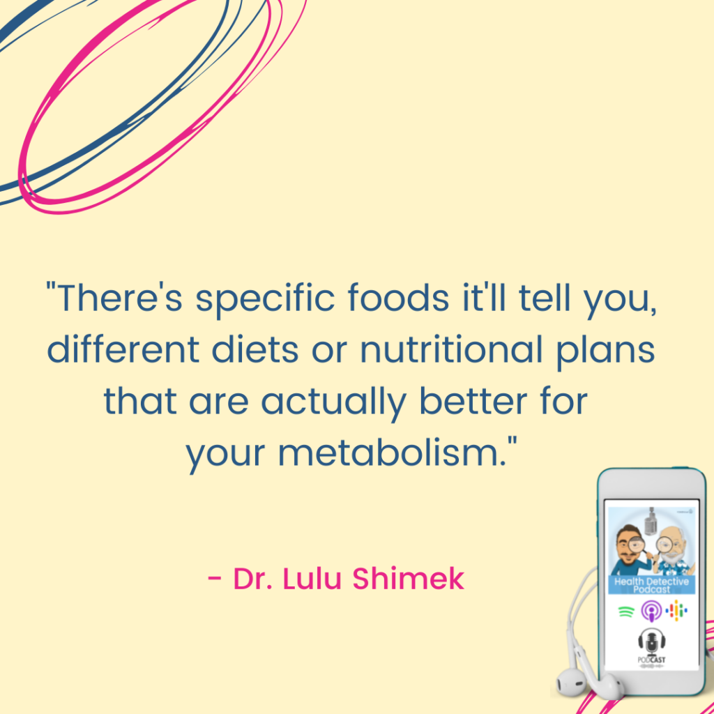 GENETIC TESTING SHOWS OPTIMAL DIETS FOR METABOLISM, ND LULU, FDNthrive, Health Detective Podcast
